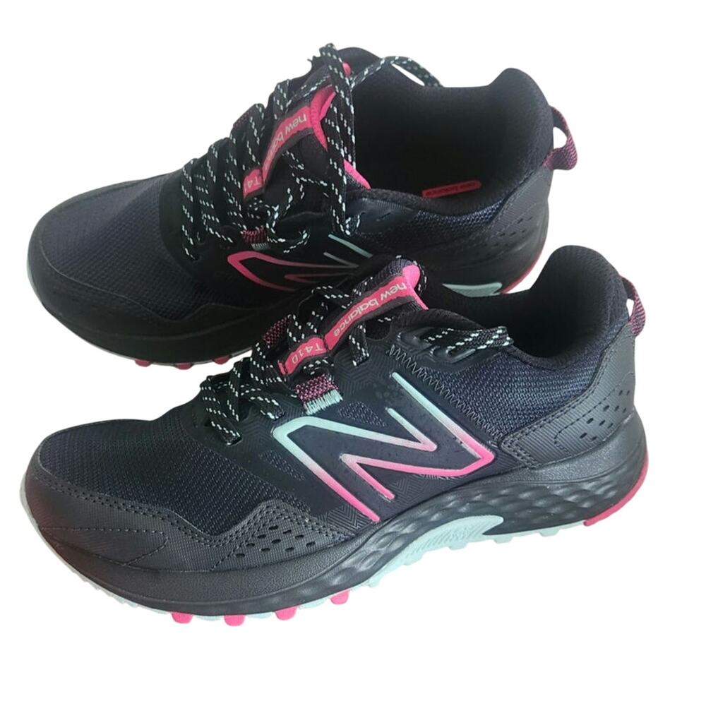 New Balance 410 v8 Women's Size 7 Trail Running Shoes Black Pink WT410LC8